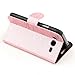 NEEWER Faux Leather Stand Wallet Flip Case For Samsung Galaxy Grand Duos i9080 i9082 (Pink)