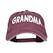 E4hats Grandma Embroidered Washed Cap - Maroon OSFM