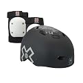Youth Bell X-Games Recon Skater Multi-Sport Helmet and Pad Set - Black