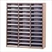 Safco Wood/Corrugated Literature Organizer, 36 Compartment