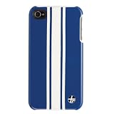 TREXTA iPhone4/4S対応 本革製カバー SNAP ON COVER 3WHITE ON BLUE SOCI4-3WHONBU トレクスタ