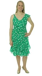 V-neck Flutter Sleeveless Polyester  Dress