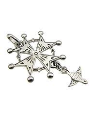 Phil Laender - Silver Huguenot Cross - Sterling Silver - 2.60 Gr - 40 mm