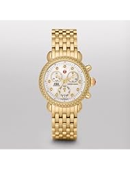 MICHELE Womens MWW03M000141 CSX-36 Analog Display Swiss Quartz Gold Watch
