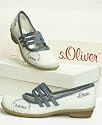 s.Oliver Pumps Ballerina weiß / blau