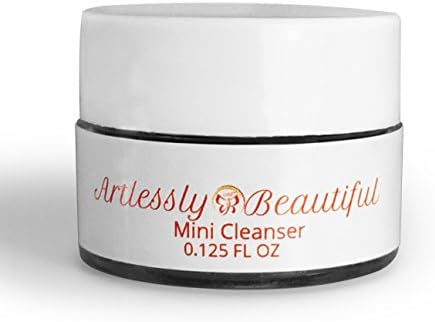 Mini Artlessly Beautiful Organic Facial Cleanser with Activated Charcoal, Dmae, MSM and Vitamin C 100% Pure (0.125)