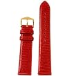 Watchband Genuine Lizard Red 18mm