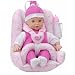 You & Me 12 inch Baby Doll with Car Seat Pink and purple