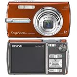 Olympus Stylus 830 8MP Digital Camera with Dual Image Stabilized 5x Optical Zoom (Orange)