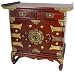 Asian Furniture & Home D&eacute;cor - 25" Japanese Design Tansu Style End Table Nightstand Cabinet