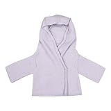 Toffee Moon Baby Girls Lavender/Silver Stripe Hooded Shawl Cardigan