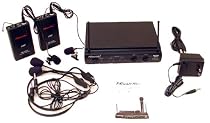Hisonic Dual UHF Wireless Headset & Lapel Microphone System, HSU302L