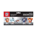 NFL Denver Broncos 4-Pack Uniform Magnet Set