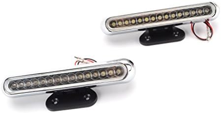 T3M 2 PCS Universal Fit Off-road Plastic LED Daytime Running Light Clear LED QTY 15 PCS