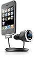 Philips DLA 44000/10 FM Transmitter für iPhone 3G (Intellitune mit 6  Stationsspeicher, Kfz-Ladegerät 12V inkl. Dockingstation, OLED-Display)  schwarz