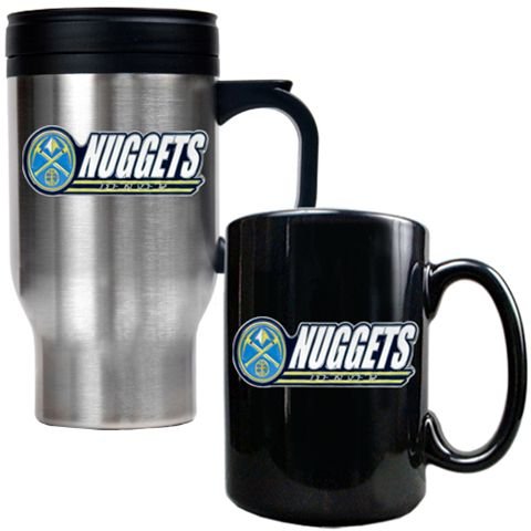 Denver Nuggets Coffee Cup & Travel Mug Gift Set