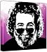 Gerry Garcia Grateful Dead - Pop Art Print (3-Colour Black, Grey & White; Purple Stars Background) 3