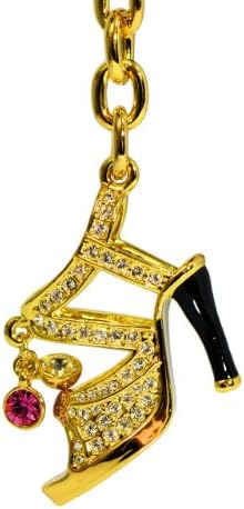 SouthShore Jewels Swarovski Elements Crystal Dress Shoe Keychain - Gold