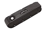 Edelbrock 41853 Black Classic Finned Aluminum Valve Cover