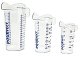 Pourfect 1, 2 and 4 Cup Beaker Set, Clear