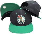 Boston Celtics Black/Green Two Tone Plastic Snapback Adjustable Plastic Snap Back Hat / Cap