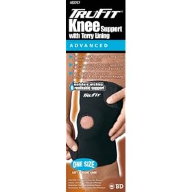 Tru-Fit Aerated Open Buttress Knee Brace, Black, One Size Fits All