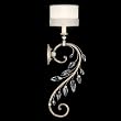 Fine Art Lamps Crystal Laurel 774650 Small 1-LT 60w (33H x 8W) Torchiere Light in Aged Silver Leaf