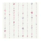 York Wallcoverings Disney Kids DK5980 Beaded Curtain Wallpaper, White