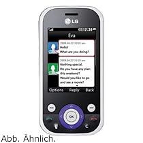 LG KS365 Handy (6 cm (2,4 Zoll) Display, Touchscreen, 2 Megapixel Kamera) silber