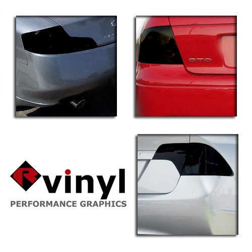 Black Out Head & Tail Light Tint Cover Vinyl Sheet Roll Kit 36