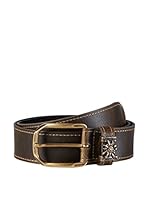 Werner Trachten Cinturón Piel (Marrón Oscuro)