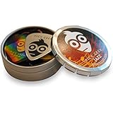 Pick Geek Jazz - 18 Cool Custom Assorted Guitar Picks Box Set for your Electric, Acoustic, or Bass Guitar - Extra Heavy, Heavy, Medium, & Thin (Light) - Presented in a Luxury, Uniquely Designed Metal Pocket Box - for Girls & Guys - Perfect Gift - Guaranteed
