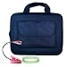Blue hard Cube Case with extra Accessories pocket for Laptop Computer Netbooks with S...