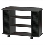 30" Corner TV Stand in Black