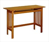 Atlantic Furniture Windsor Work Table with Keyboard Tray in Natural Maple Richmond 42 W Worktable F