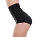 Coromose Womens Abdomen Padded Seamless Hip Enhancer Shaper Panties Underwear (M, Black)