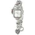 XOXO Women's XO7026 Silver Dial Silver-tone Charm Bracelet Watch