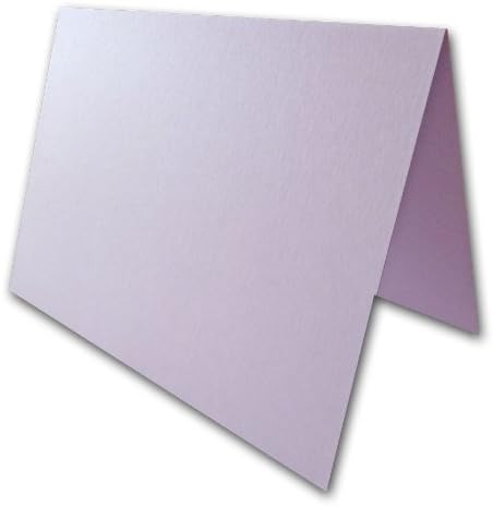 Blank Metallic Light Lilac A2 Folded Invitations - 25 Pk