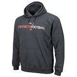 NFL New England Patriots 1st And Goal III Adult Long Sleeved Hooded Fleece Pullover