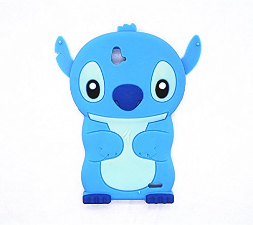 3D blue Stitch & Lilo Soft Silicone Case Cover For ZTE GRAND X MAX Z987 + MAX plus
