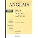 Anglais appliqu� : Droit, Science politique, Licence et Master