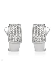 0.99 CTW I1-I2 Color G-H Diamonds 14K Gold Earrings