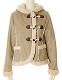 *新着* earth music&ecology ムートンショートダッフルコート : ダッフルコート