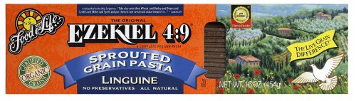 sprouted bread ezekiel Discount Food For Life Ezekiel 4:9 Organic Sprouted Grain Pasta, Linguine, 16-Ounce Boxes (Pack of 6)