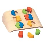Wooden Shape Sorter and Colour Matching Game. Made from Sustainable Rubber Wood. Environmental and Educational Wooden Toys for Boys or Girls. Ideal for Toddlers.