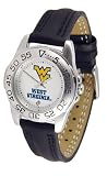 West Virginia Mountaineers WVU NCAA Womens Leather Wrist Watch