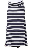 NOM Stripe Rachael Long Maternity Skirt