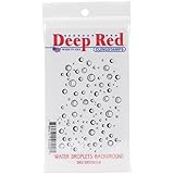 Deep Red Stamps Water Droplets Background Rubber Stamp
