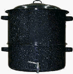  : Graniteware 3-Piece 19-Quart Clam and Lobster Steamer with Faucet Set