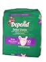 DEPEND BELTED SHIELDS W/VELCRO X-ABS, 30/PK, 60/CS, KIC19686